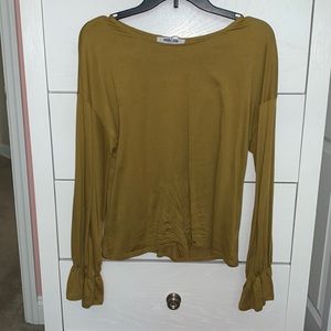 Copper Closet Mustard-Colored Long Sleeve Top